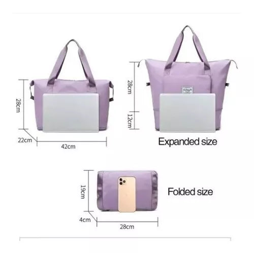 Bolso De Hombro Plegable Expandible Repelente al Agua