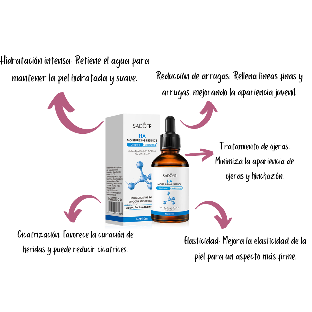 Serum Hidratante Ácido Hialurónico Sadoe x 3 Unidades