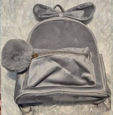Bolso Gamuza Fondo completo Pom Pom Peluche