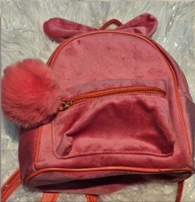 Bolso Gamuza Fondo completo Pom Pom Peluche