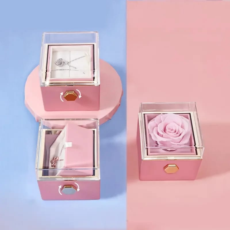 Caja de Regalo con Flor Eterna