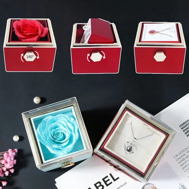 Caja de Regalo con Flor Eterna
