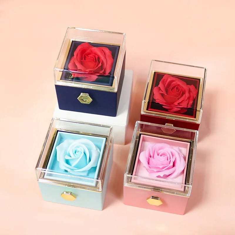 Caja de Regalo con Flor Eterna