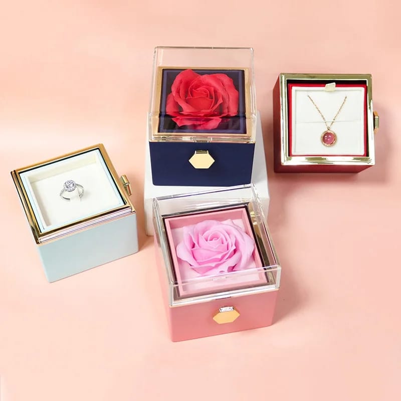 Caja de Regalo con Flor Eterna