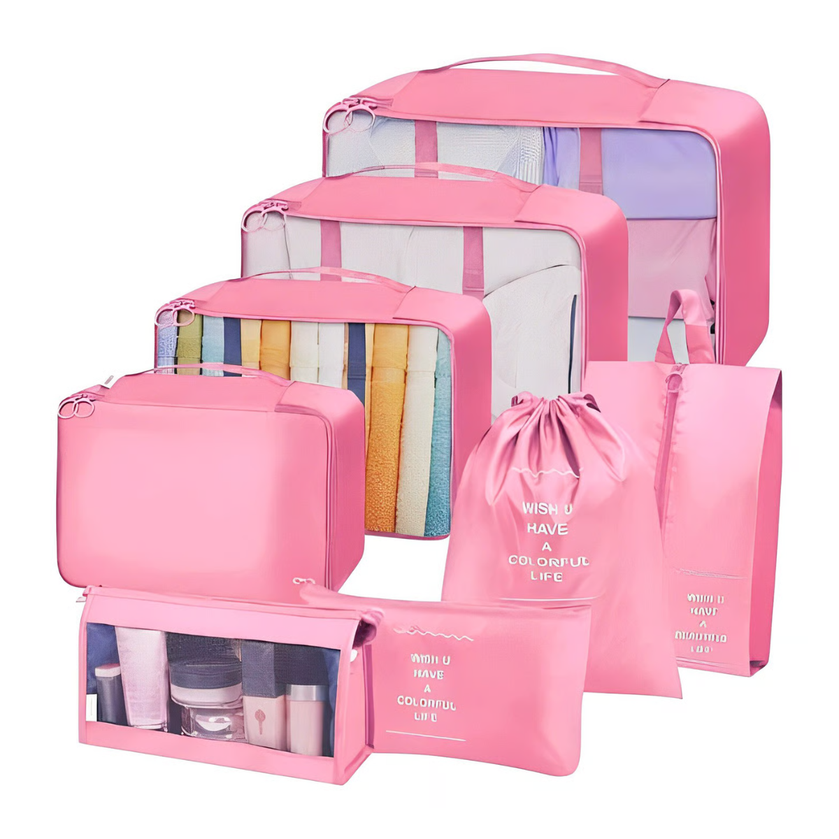 Set Organizador de Viaje 8 Piezas