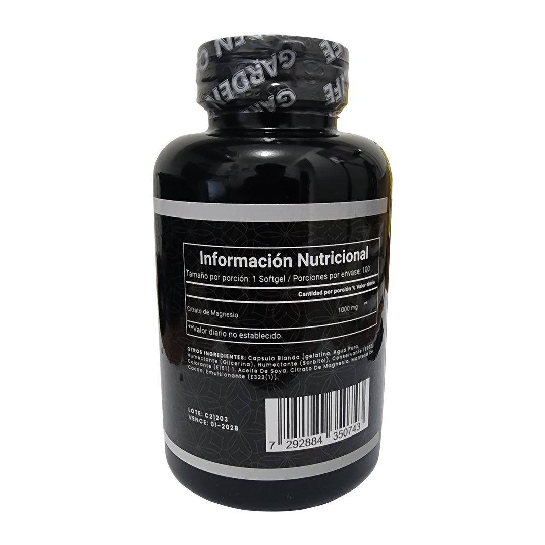 Citrato de Magnesio 1000mg x 100 Cápsulas con Registro Invima