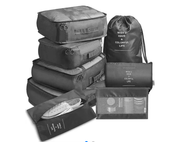 Set Organizador de Viaje 8 Piezas