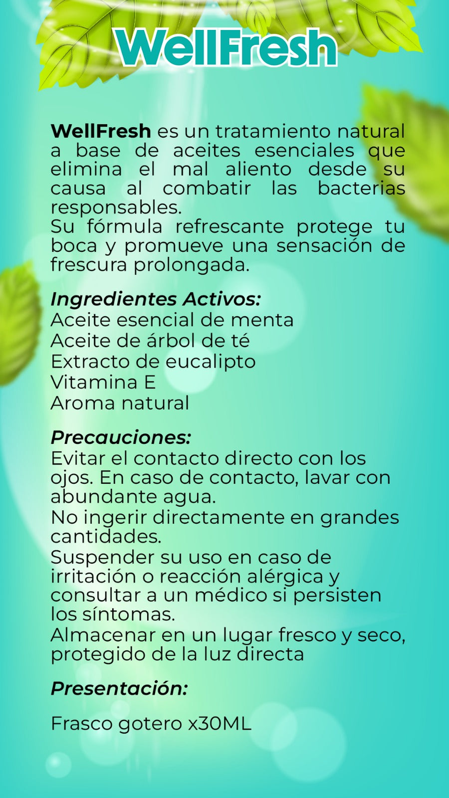 WellFresh Elimina el Mal Aliento