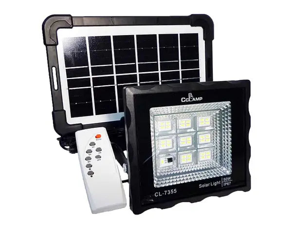 Lampara con Panel Solar 100 W