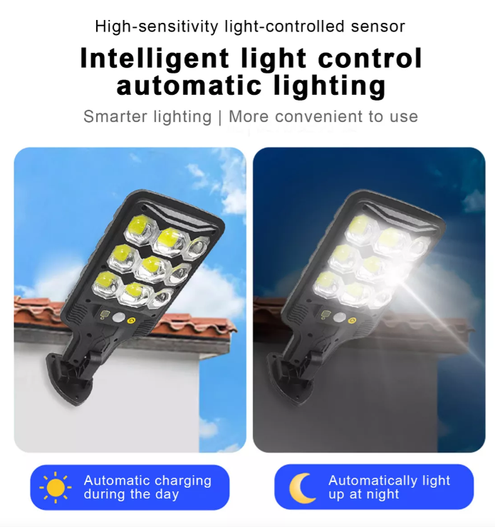 Lampara Solar Urbana con Sensor de Movimiento