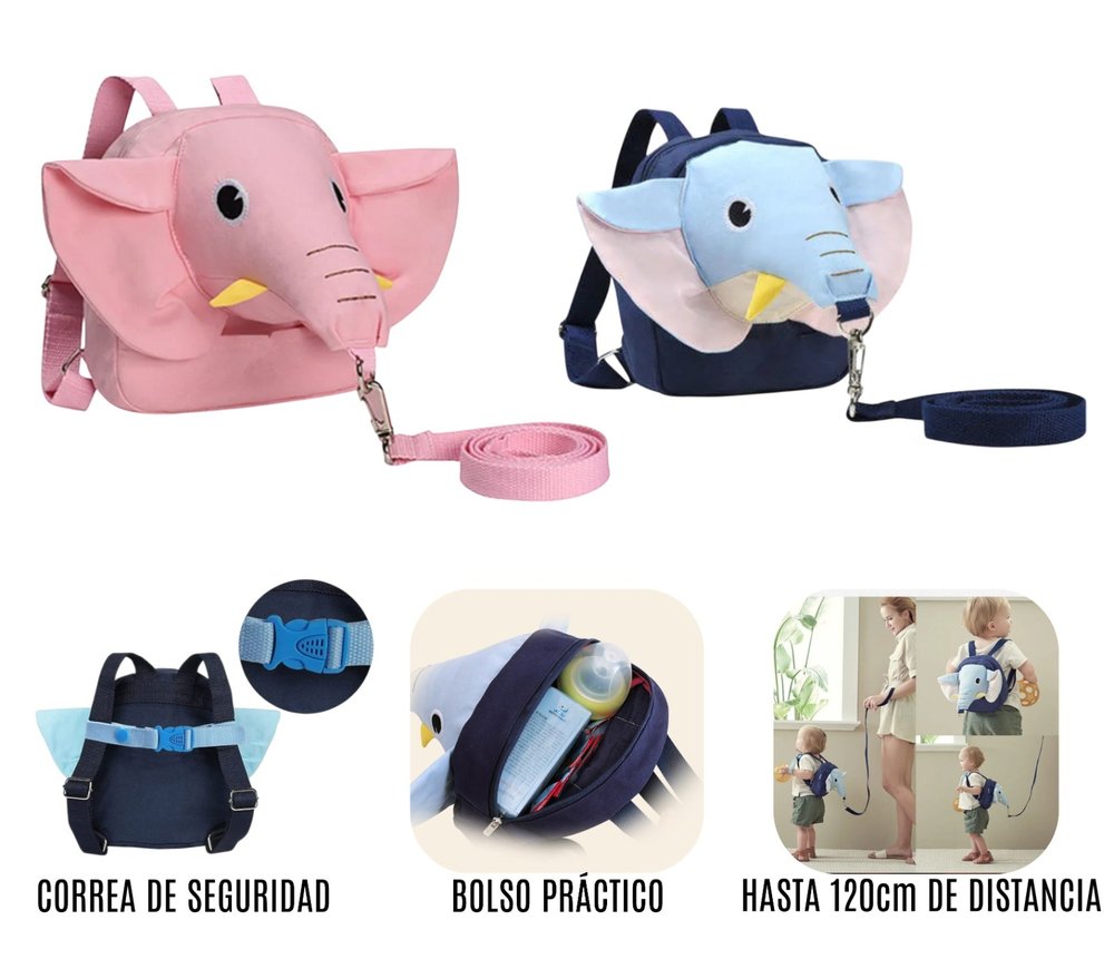 Bolso Arnés Elefante Niños