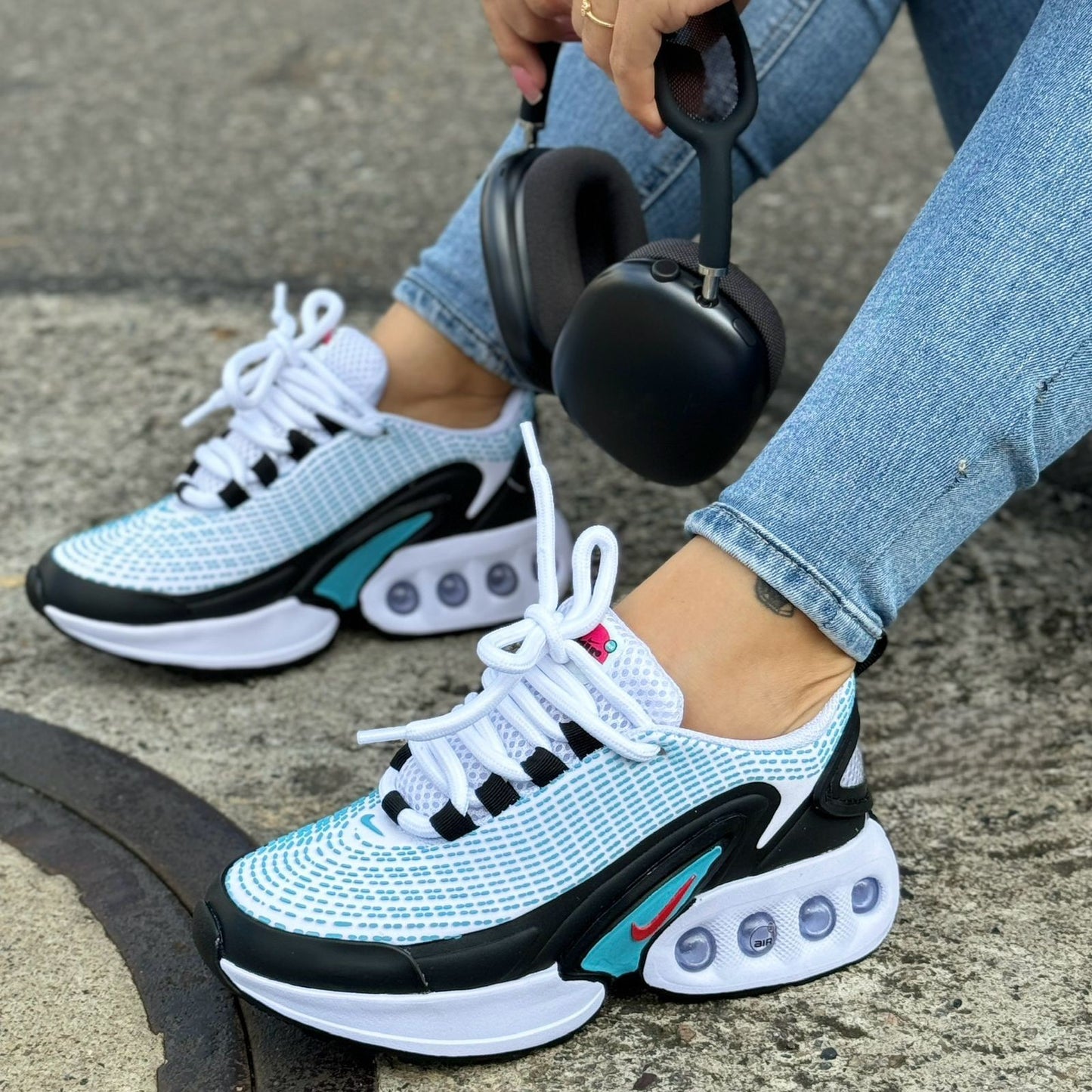 Tenis Nike Air Max Dn Blanco Turquesa - Zapato