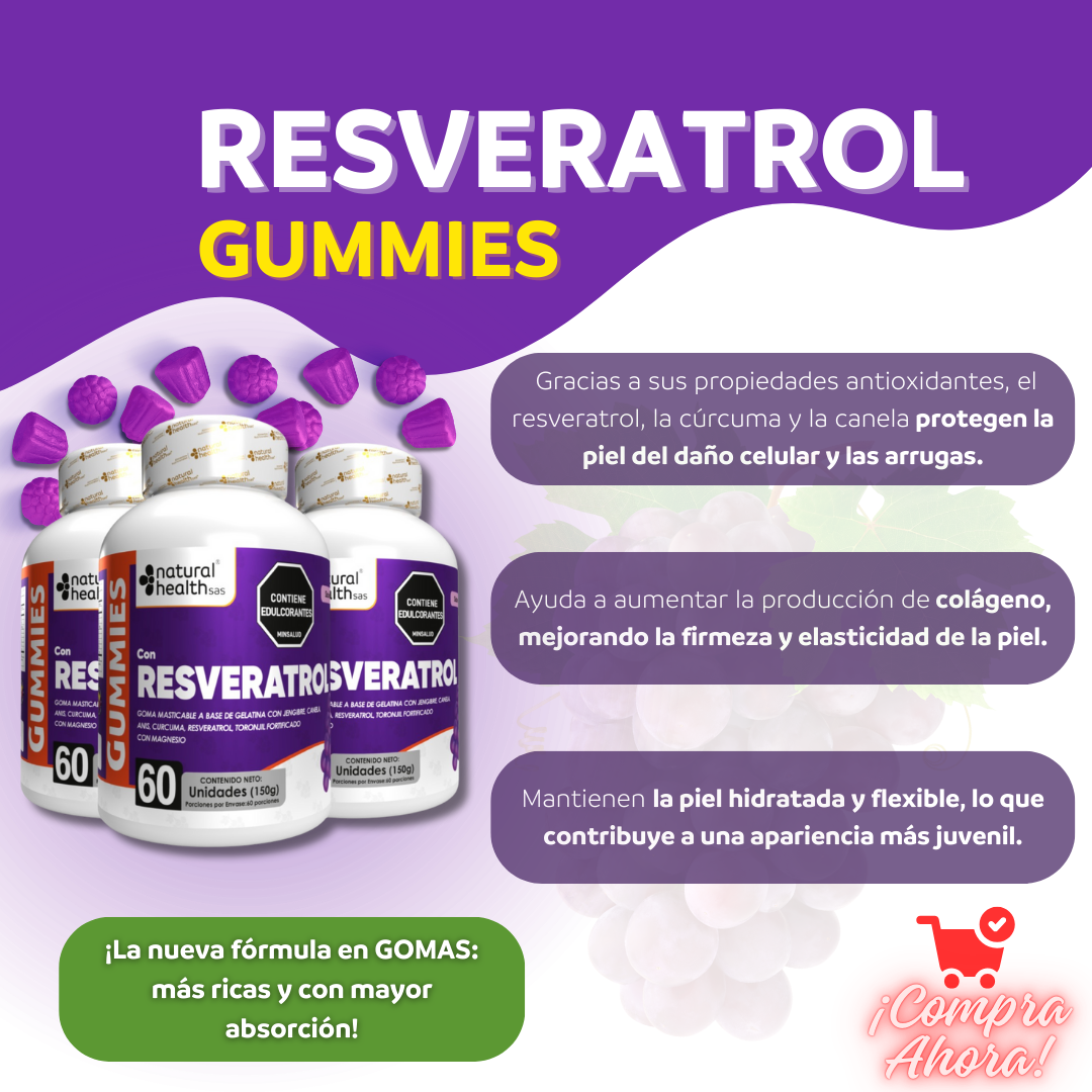 Combo Resveratrol y Ashawagandha Gomas