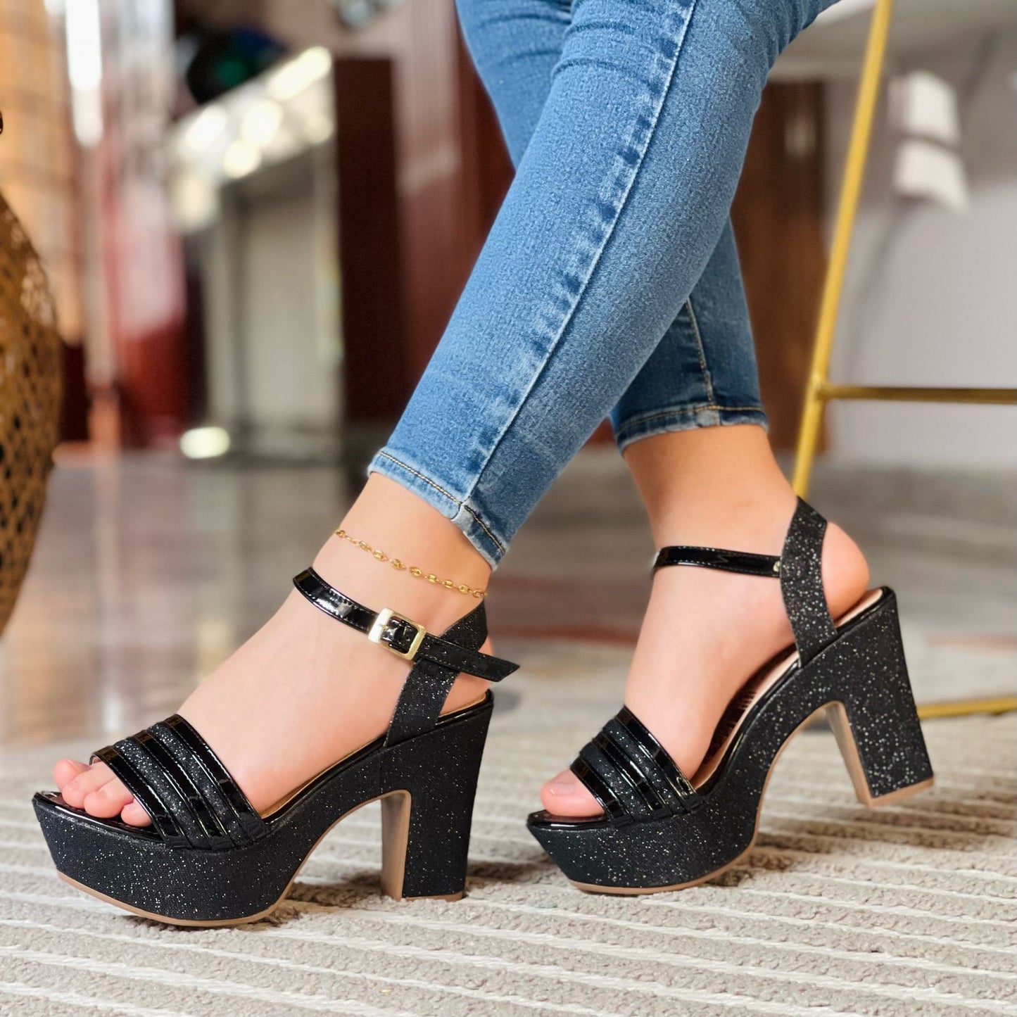Tacón Escarchado 8 - Zapato