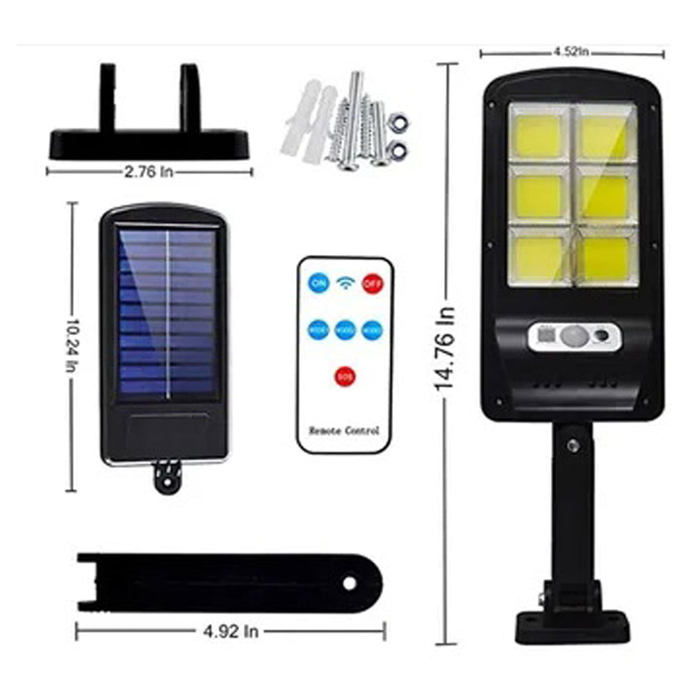 Lámpara Solar Calle Recargable BK 120-B6