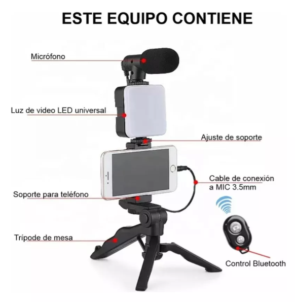 Tripode Kit para fotos y videos