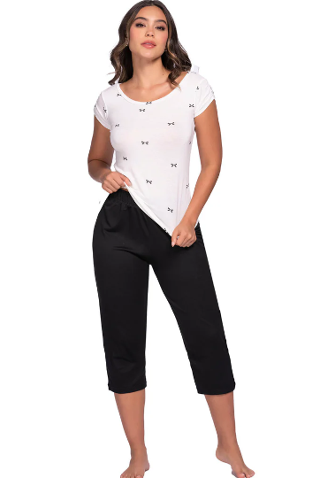 Pijama Capri en Piel de Durazno Strech