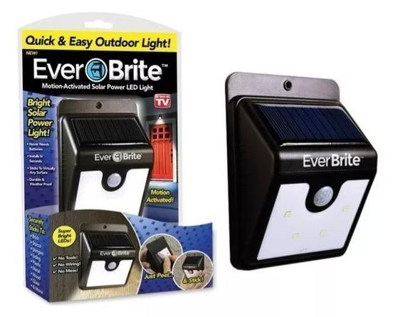 Luz Solar portátil JY6009 - Lampara Luz Led Exterior Solar Movimiento Ever Brite