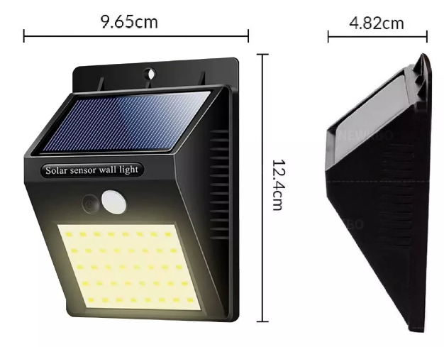 Luz Solar portátil JY6009 - Lampara Luz Led Exterior Solar Movimiento Ever Brite