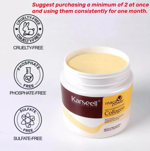 Karseell Mascarilla Colágeno Cabello 500 ml
