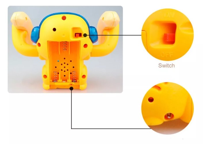 Mico Didáctico con Bananos