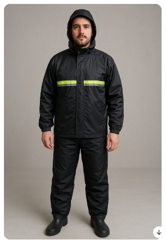 Traje Impermeable con zapatos TALLA L