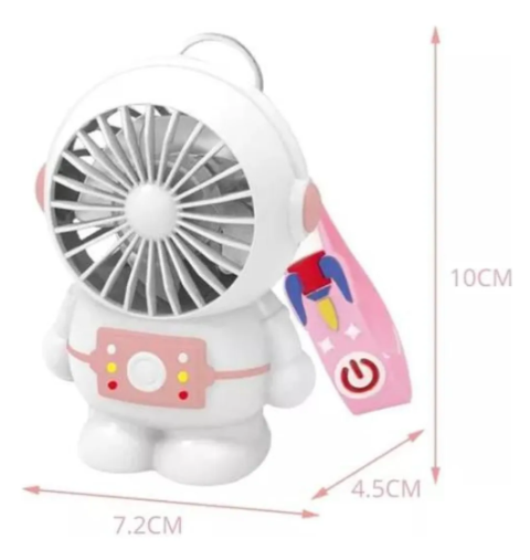Mini Ventilador Portátil Astronauta Recargable