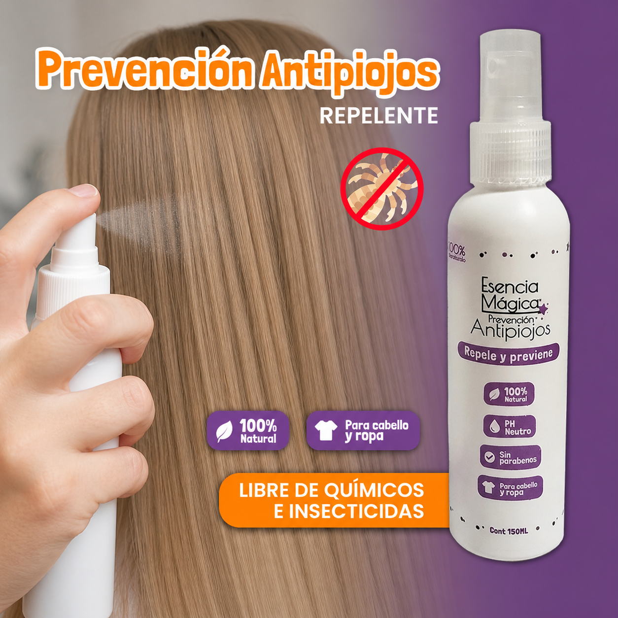 Spray Repelente de piojos