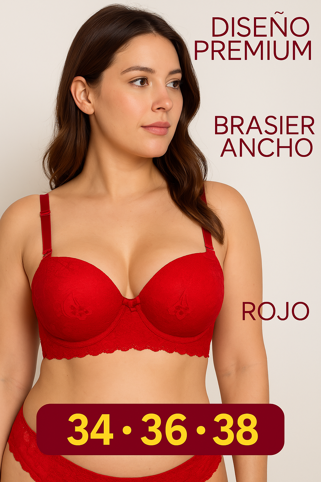 Brasier Premium 4 Broches X 1