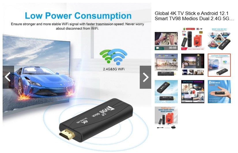 TV Stick Wi-Fi Smart TV Android Hdmi TV