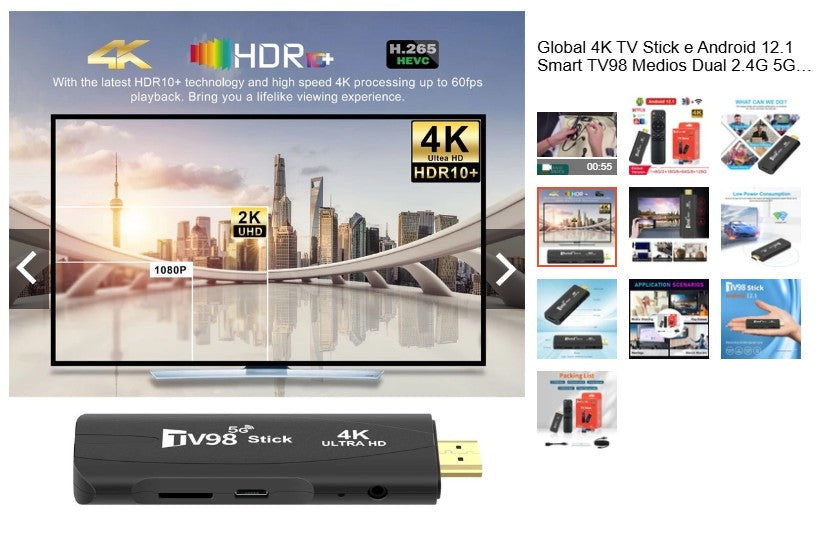 TV Stick Wi-Fi Smart TV Android Hdmi TV