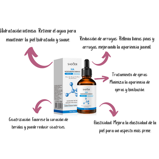 Serum Hidratante Ácido Hialurónico Sadoe x 3 Unidades