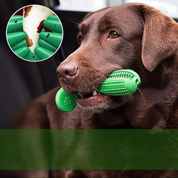 Cepillo de Dientes Para Perros Juguete Barra Limpieza Dental Color Verde