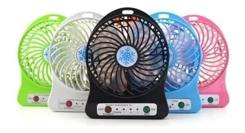 Mini Ventilador de Escritorio Recargable USB