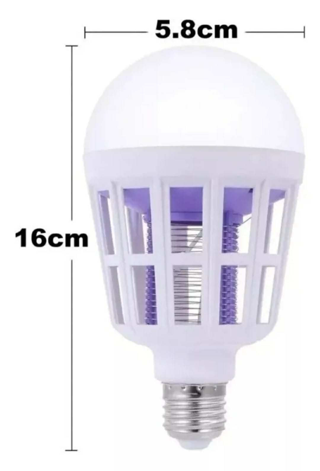 Bombillo Mata Mosquitos Zancudos Moscas Lampara Led 6w X 3 Unidades