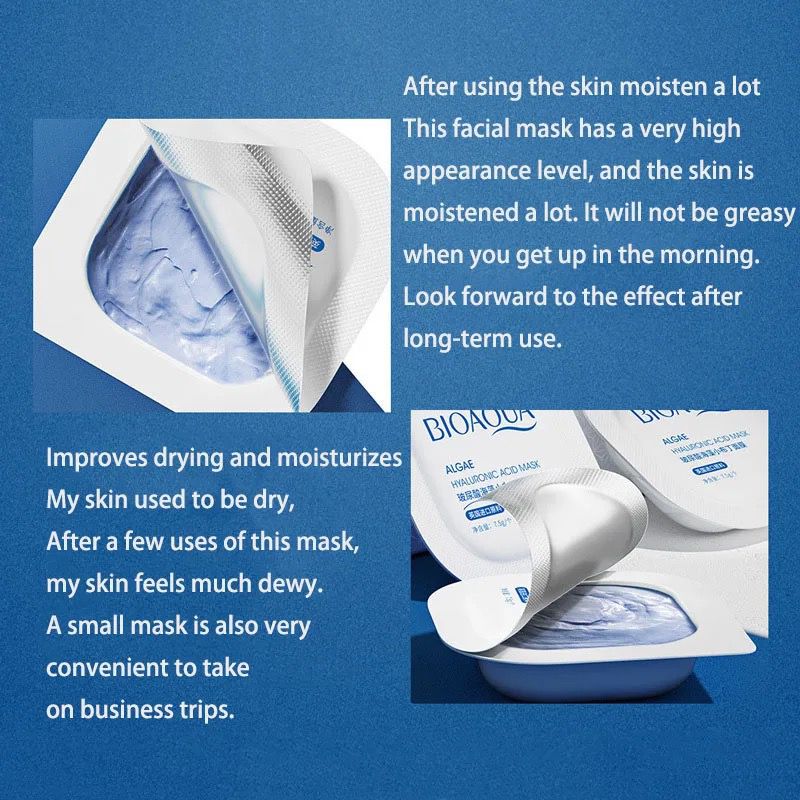 Mascarilla Hidratante con Ácido Hialurónico x 8 Unidades BIOAQUA