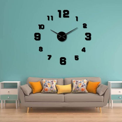 Reloj Pared Negro 40cm Negro