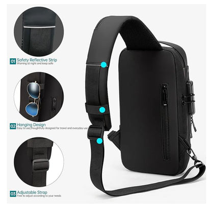 Maleta Antirrobo Puerto USB Bolso Cruzado