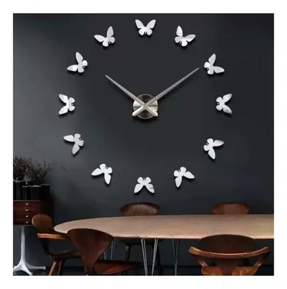 Reloj de Pared Mariposas Grande 3D