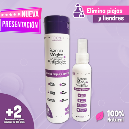 Kit Tratamiento Esencia Mágica con Peine Contra Piojos