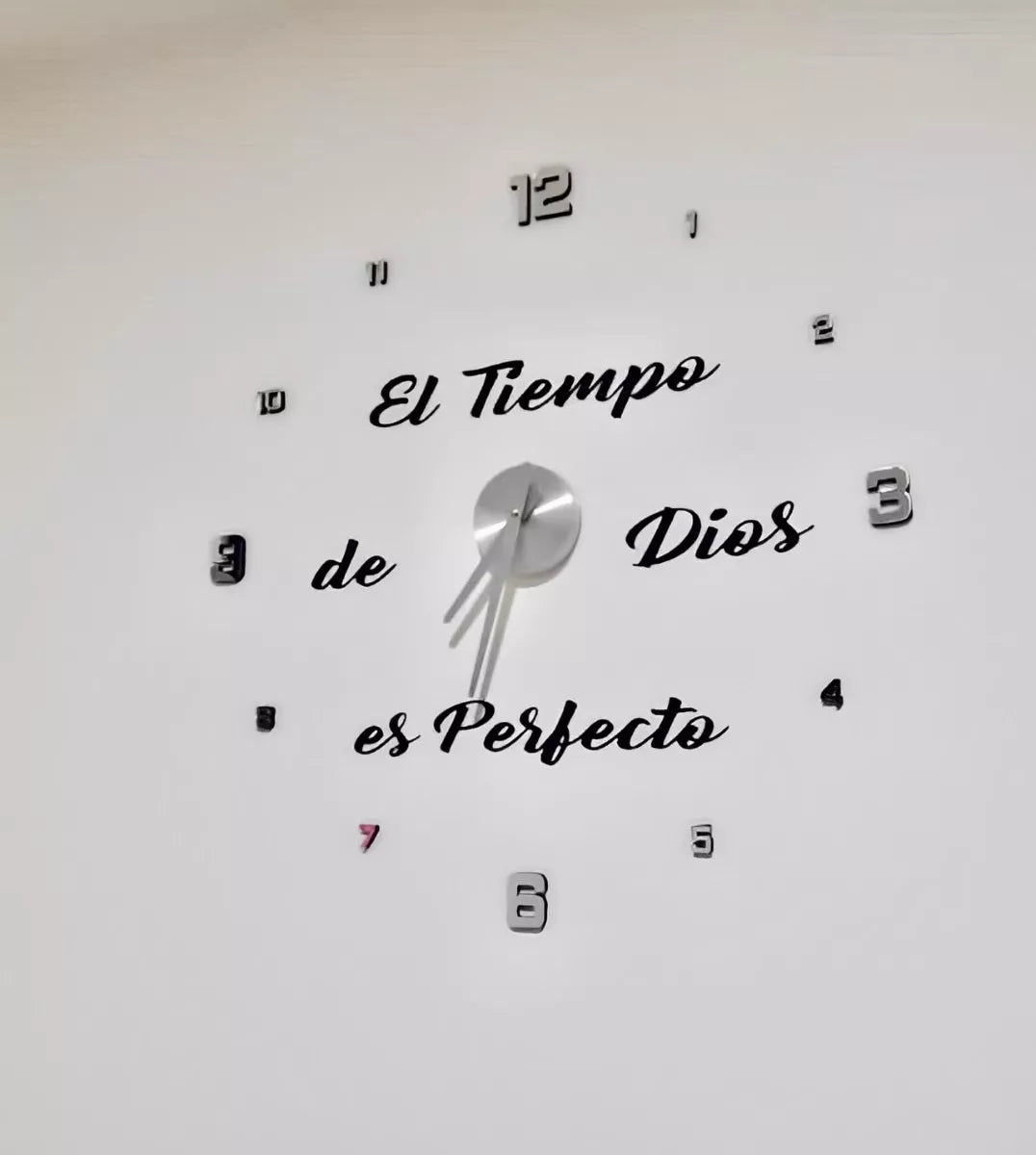 Reloj Pared Grande Gris 100 cms