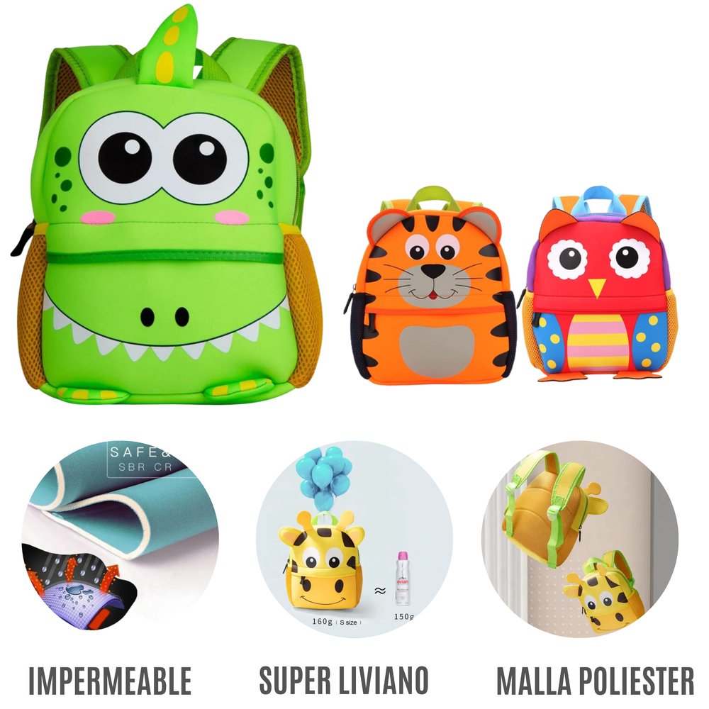 Bolso Para Niños Estilo Animales - Morral - Mochila