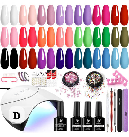 Kit Esmaltes 21 Unidades en Gel en Diferentes Colores