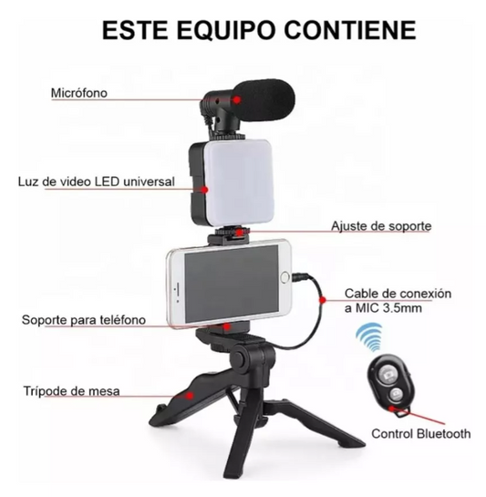 Tripode Kit para fotos y videos