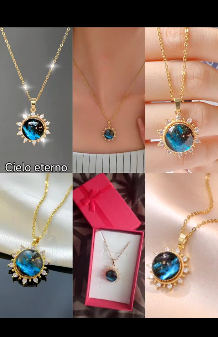 Collar Cielo Infinito con Caja de Regalo