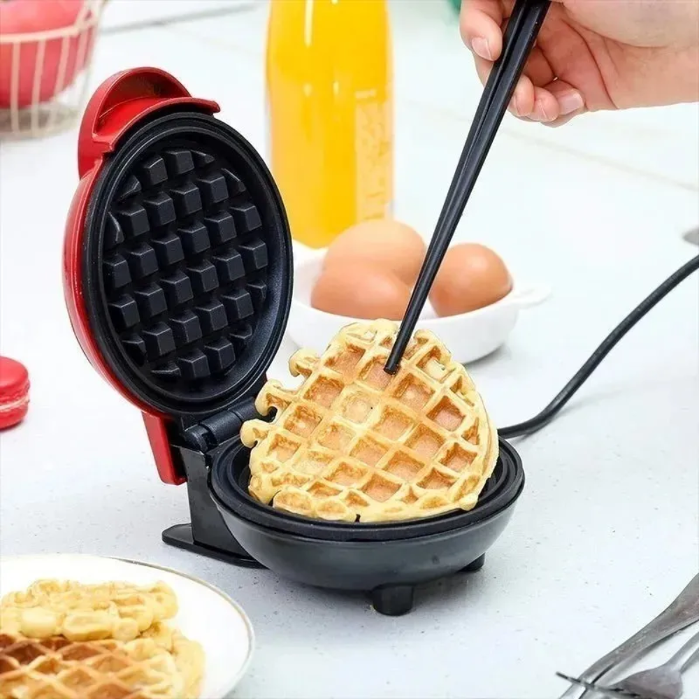 Mini Waflera Eléctrica Doble Plancha