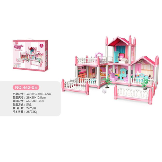 Casa de Muñecas de 2 Pisos Ensueño