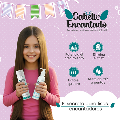 Kit Cabello Liso Cabello Encantado Shampoo 375ml & Tratamiento 275 ml