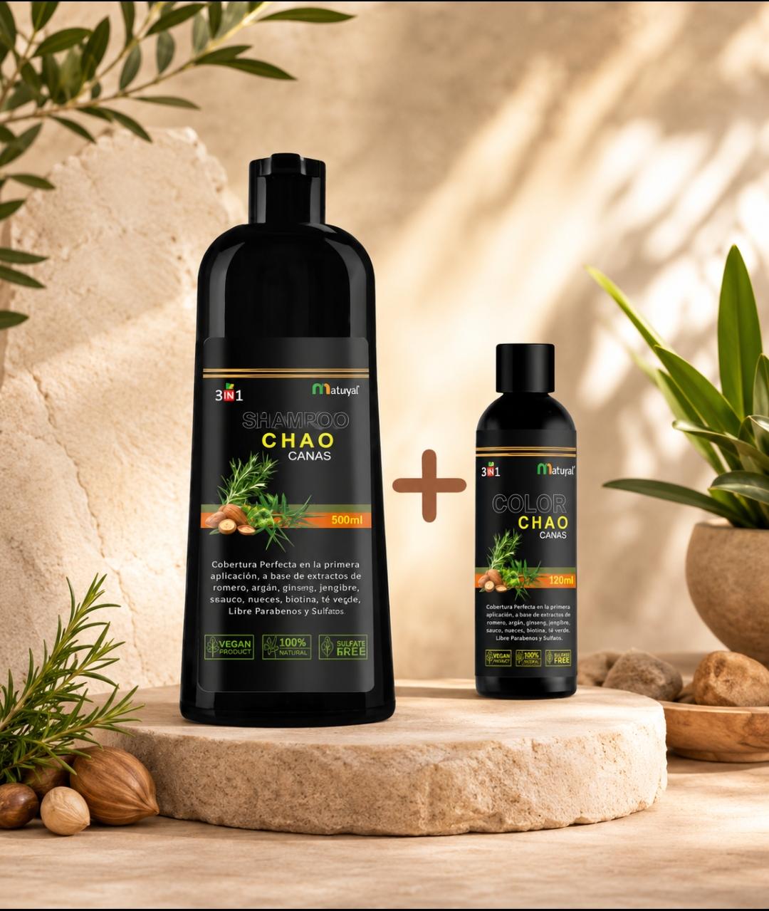 Shampoo Chao Canas 500 ml + Tratamiento 120 ml