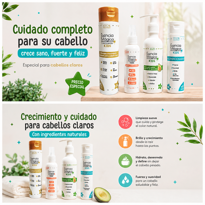 Combo x 4 Crecimiento Cabellos Claros